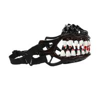 Halloween Dog Muzzle with Teeth - Creepy Werewolf Pet, Spooky Canine Costume | Funny Dog Party Prop Accessory, Realistic Anti-Bite Muzzle for Scary Pet Dress-Up Events Equipment Accessory