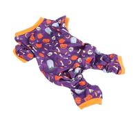 Halloween Dog Pajama Soft Comfortable Rich Colors 4 Legged Jumpsuit Holiday Home