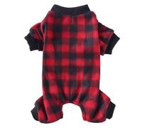 Halloween Dog Pajamas Pet Buffalo Plaid Dog Pajamas Animal Print Pajamaspet Dog Clothing Home Clothing Pet Clothing Pajamas Pet Clothing Fall Dog Pajamas Bathrobe Red L