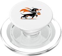 Halloween dog parade where ghosts fear the dachshund PopSockets PopGrip for MagSafe