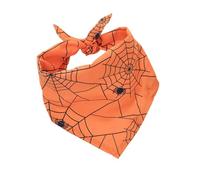 Halloween Dog Scarf - Dogs Pet Bandana Halloween Costume Cotton Reversible | Washable Pumpkin Saliva Towel for Halloween Scarf for Small