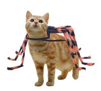 Halloween Dog Spider Costume,Puppy Halloween Spider Cosplay Costumes - Spooky Outfit Pet Clothes for Holiday Celebration Birthday Party Carnival Event Parade Small Medium Kitten Puppy