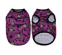 Halloween Dog T-Shirt, Cute Squash Print Pet Tee for Small Dogs & Cats, Soft & Breathable Puppy Vest for Party, Fun Costume for Schnauzer, Pug & More(04,XS(old))