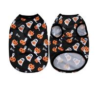Halloween Dog T-Shirt, Cute Squash Print Pet Tee for Small Dogs & Cats, Soft & Breathable Puppy Vest for Party, Fun Costume for Schnauzer, Pug & More(03,XL)