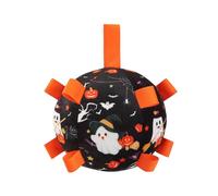 Halloween Dog Toys, With Built-In Bell, Fabric+ Pp Cotton, Interactive Pet Toys, Puppy Dogs Soccer Ball, Indoor & Outdoor Use, For Training, Teething, Chasing, Play & Boredom Re-Lief