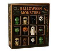 Halloween Doll Figurines Countdown Calendar 2025 - Halloween Advent 12 Days Countdown Calendar, 2025 Doll Advent Calendars Decoration For Holiday