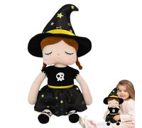 Halloween Dolls - 7.87x6.3x12.99 inches Plush Figurines, Spooky Dolls, Soft Fabric Build | Handcrafted Halloween Decor with soft PP cotton filling, Creepy-Cute Doll for Tabletop Display