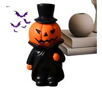 Halloween Dolls - Pumpkin Man Creative Miniature Desktop Ornaments - Scary Toy Doll for Festival Indoor Kitchen Fireplace Mantle Adults Kids Party Home Decoration