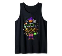 Halloween Don't Make Me Flip My Witch Switch Funny Women Tank Top