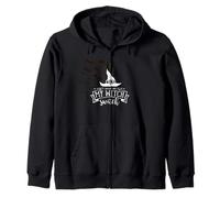 Halloween Don't make me flip my Witch Switch Halloween Zip Hoodie