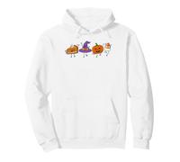 Halloween Doodles Spooky Season Friends Cute Autumn Pumpkin Pullover Hoodie