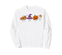 Halloween Doodles Spooky Season Friends Cute Autumn Pumpkin Sweatshirt