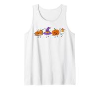 Halloween Doodles Spooky Season Friends Cute Autumn Pumpkin Tank Top