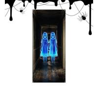 Halloween Door Cover Fabric 35x71 Inch Reusable Easy To Install Backdrop