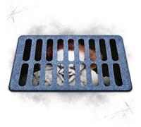 Halloween Door Mat, 60x40cm Creepy Clown Sewer Grate Rug, Non-Slip Backing | Creates a striking horror entrance effect for porches, hallways, haunted houses, parties and seasonal home displays.