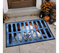 Halloween door mat Clown decorations - Realistic Horror Clown halloween rug | 60x40cm - Creepy Sewer Grate Clown Doormat Halloween decorations outdoor Indoor for Haunted House Front Porch Party Entrance