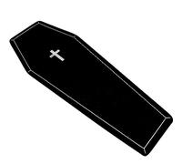 Halloween Door Mat for Bathroom Coffin Bath Mat 16x39 in Non Slip Goth Decor Dirt-Resistant Soft Thicken Halloween Bath Mat Funny Goth Rug for Entrance Bathroom Black Halloween Door Mat