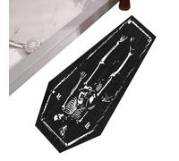 Halloween Door Mat Outdoor | Gothic Indoor Skull Door Welcome Mat,Quick-Drying Non-Slip Rug for Entrance Indoor Outside Fall Home Porch Kitchen Entry Bathroom
