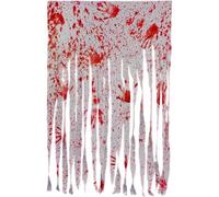 Halloween Doorway Curtain Spooky Door Curtain with Bloody Prints Bloody Creepy Cloth for Halloween Themed Party Entrance Decoration