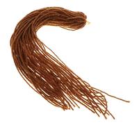 Halloween Double Ended Dreadlock Extensions Brown High Temperature Fibre | Fashionable Hip Hop Style, Restylable Natural Hair Protection, for Men Cosplayers at Music Festivals
