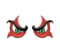 Halloween Double Sided Luminous Eyes Hanging Ornament for Windows, Doors, Walls and Outdoor Lawn to Create Scary Nighttime Ambiance (D)