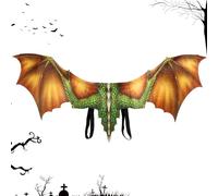 Hallowe'en Dragon Wing - Majestic Dragon Wings, Accessory for Adults | Detailed Fabric Cosplay Wings Piece, Unisex Fantasy Costume Prop, Eye-catching Party Carnival Costume Outfit Stage Picture