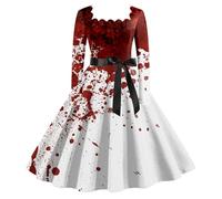 Halloween Dress, Cocktail Dress Gothic Festive Plus Size Halloween October Festival Costume Women Santa Costume Women Up Accessories for Party Favors, Photo Props |