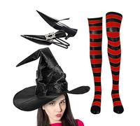 Halloween Dress - Cosplay Witch Clothes, Party Outfit Set | Theatrical Performance Outfit, Haunted Event Clothes for Carnival, Horror Themed Night, School Celebration, E
