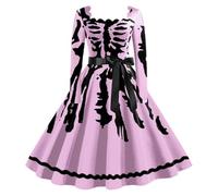 Halloween Dress for Kids Floral Skater Renaissance Long Prom Girls Costumes Pink Women Party Gold Men Corset Dressing Gown Gothic Clothes Plus Size Western