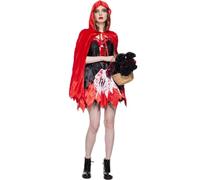 Halloween Dress for Women Adult Fancy Hooded Witch Skeleton Print Dark Angel Devil Carnival Festival Womens Costume