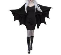 Halloween Dress for Women Witch Dress with Hooded Cape Vintage Elegant A-Line Dress Cocktail Casual Mini Dress Elegant High-Low Hem Dress Hooded Cloak Medieval Dress Teens/Women Party Dress Black