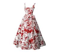 Halloween Dress for Women Zombie Bride Costume for Women Bloody Halloween Dress Gothic Horror Bride Dresses Novelty Ghost Maxi Dresses Funny Zombie Witch Party Cosplay Outfit