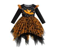 Halloween Dress Girls Bat ostume Witch Cosplay Tutu Headband Set for Kids Wing Outfits Party Up 2pc Plaid