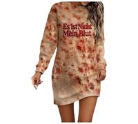 Halloween Dress Ladies Costumes Winter Dresses Female Adults Womens UK Adult for Women Skeleton Costume Mens Fancy Women's Pumpkin Wrap Witch Outfit Light Purple L