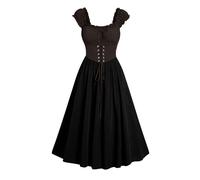 Halloween Dress Plus Size Ladies' Tight Corset Cottage with Pockets Seeveless Mid Length Summer Sexy Gothic Clothes for Women