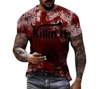 Halloween Dress Shirts for Men Shirt Mens Thick Thermal Slimming Dy and Tie Comhalloween Men's S Casual T-Shirt Green Short Sleeve Cow Thanksgiving