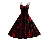 Halloween Dress Skeleton Costume Womens Witch Dress Witch Dress Halloween Dresses Line Dress Pumpkin Outfit Clothes Party Dress Skeleton Costume Women Dress Pumpkin Women (A-Black, XL)