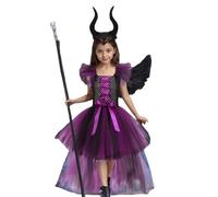 Halloween Dresses For Girls, Gothic Gown Cosplay Costume Elegant Lace Up Dress With Flared Skirt For Halloween Party Witch Attire