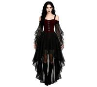 Halloween Dresses for Women Vintage Gothic Renaissance Witch Dress Costumes