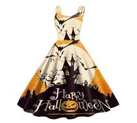 Halloween Dresses for Women Winter Costume Adult Female Costumes Adults Witch Dress Plus Size Black Work UK Womens Skeleton Women's Ladies Fairy Pink M