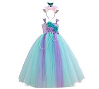 Halloween Dresses Kids Scary Horror Dress Costume with Boolded Headband Girls Vampire and Outfit Bat Print Tutu Pumpkin Printed Princess
