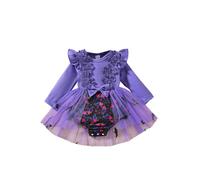 Halloween Dresses Kids Scary Horror Dress Teenager Long Sleeve Gothic School Therm Party Outfit Little Devil Fancy Girls Colorful Rainbow Witch Cosplay 7-14 Y