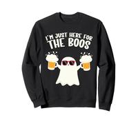 Halloween Drinking Design Boos Beer Tipsy Ghost Adults Sweatshirt