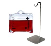 Halloween Drip Bag Earphone Case - Music Drip Case for AirPods Pro 1/2, Liquid Silicone Protective Cover with High Transparency Shell and Anti-Fall Design (Red B +Bracket)