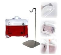 Halloween Drip Bag Earphone Case - Original Design Music Drip Designed for Airpods Pro 1/2, Liquid Silicone High Transparency Soft Shell Anti Fall Protective Cover (Red A Bracket)