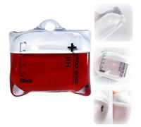 Halloween Drip Bag Earphone Case - Original Design Music Drip Designed for Airpods Pro 1/2, Liquid Silicone High Transparency Soft Shell Anti Fall Protective Cover (Red RH)