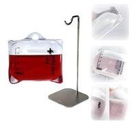 Halloween Drip Bag Earphone Case - Original Design Music Drip Designed for Airpods Pro 1/2, Liquid Silicone High Transparency Soft Shell Anti Fall Protective Cover (Red RH Bracket)