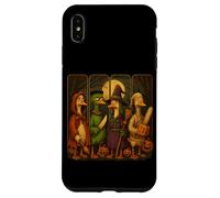 Halloween Duck Quartet Autumn Gathering Funny Goose Case for iPhone XS Max