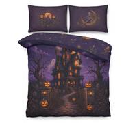 Halloween Duvet Cover Set Emperor, Haunted House Bedding