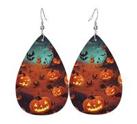 halloween earring woman earings leather eardrop eardrop dangle earrings double sided lightweight ear accessories jewelry birthday gift